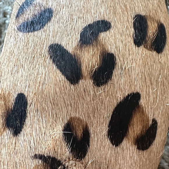 Myra Bag Tan Leopard Print Dyed Horse Hair Slip On Shoe - Picture 4 of 4